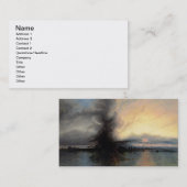 救助1837年の石(キャンバスの油) 名刺 (正面/裏面)