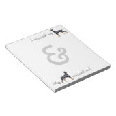 救助（犬）ドーベルマン・ピンシェル ノートパッド (アングル)