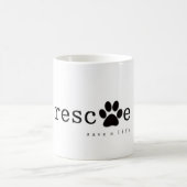 救助-生命を救って下さい コーヒーマグカップ (中央)