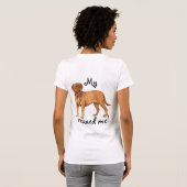 救助Dogue de Bordeaux Tシャツ (裏面フル)