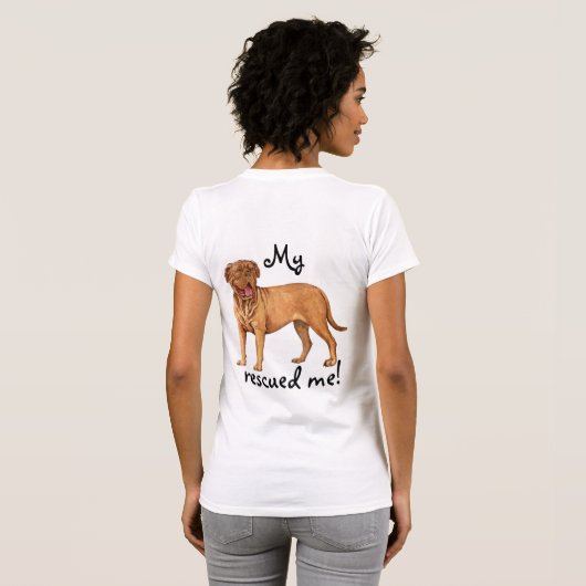 救助Dogue de Bordeaux Tシャツ (裏面フル)