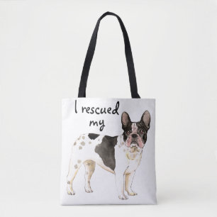 救助Frenchie トートバッグ