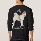 救助Norrbottenspets スウェットシャツ (裏面)