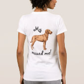 救助Wirehaired Vizsla Tシャツ (裏面)