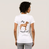 救助Wirehaired Vizsla Tシャツ (裏面フル)