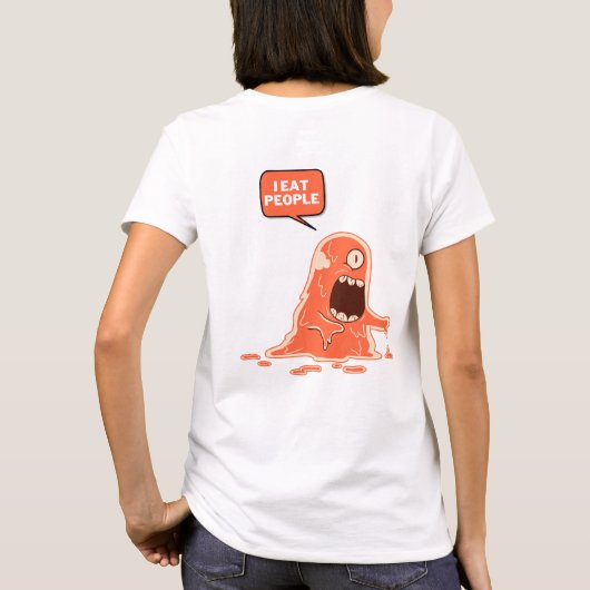 救動食べ物人 Tシャツ (裏面)