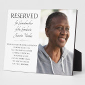 救卒業記念の席の祖母 フォトプラーク (側面)