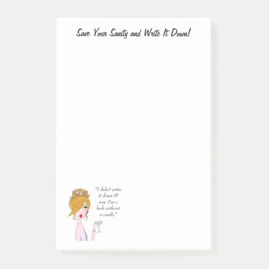 「救君の正気と落ち着け!」 ディバ ポストイット (正面)