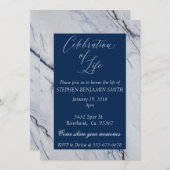 救命お祝い 招待状 (正面/裏面)