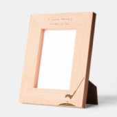 救命ゴルファーお祝い レーザー彫刻フレーム (左)