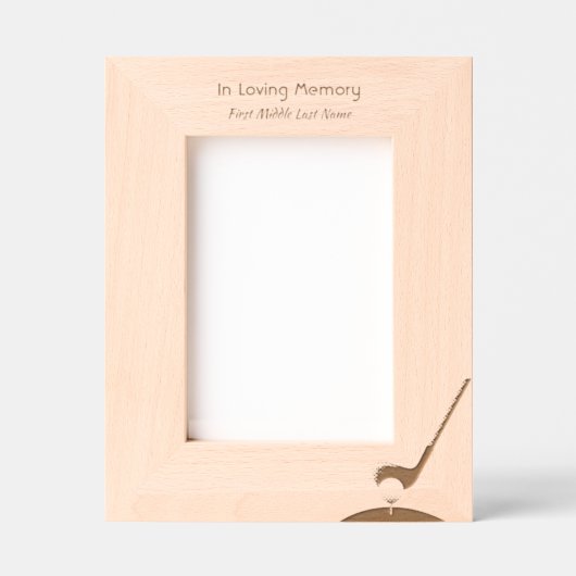 救命ゴルファーお祝い レーザー彫刻フレーム (正面)