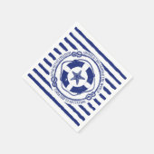 救命ブイとヒトデ スタンダードカクテルナプキン (角)