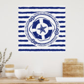 救命ブイとヒトデ ポスター (キッチン)