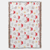 救命ブイ付きカニ スローブランケット (正面縦)