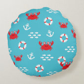 救命ブイ付きカニ ラウンドクッション (裏面)