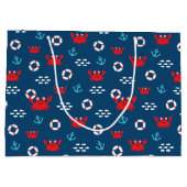 救命ブイ付きカニ ラージペーパーバッグ (裏面)