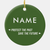 救命ボートの休日のオーナメント セラミックオーナメント (裏面)