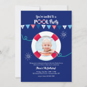 救命具の写真の招待の航海のな旗 招待状 (正面)