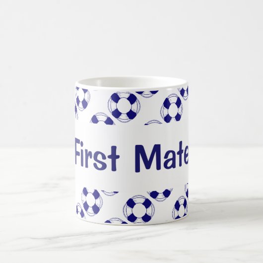 救命具を持つ一等航海士 コーヒーマグカップ (中央)