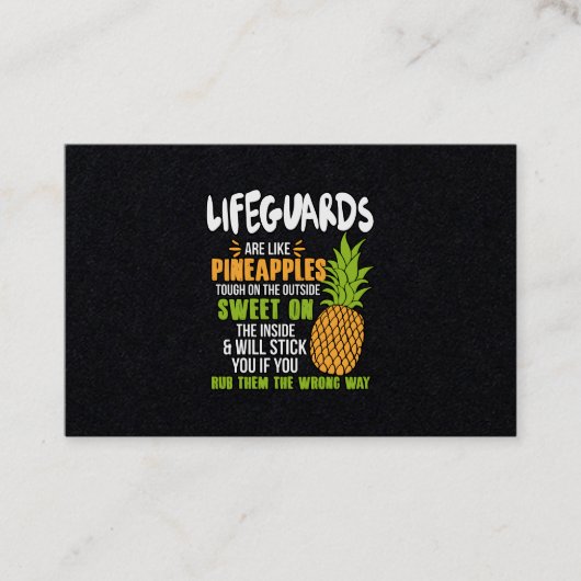救命士はパイナップルのようです 名刺 (正面)