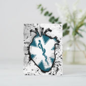 救命救急医療従事者のスター ポストカード (スタンド正面)