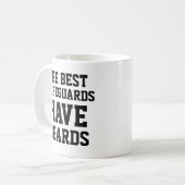 救命最高の員は髭を生やしている コーヒーマグカップ (正面左)