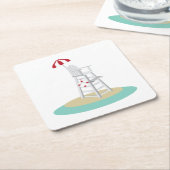 救命用スタンド スクエアペーパーコースター (アングル)