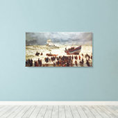 救命艇， 1873 キャンバスプリント (インサイチュ (ウッドフロア))