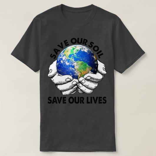 救土救生活地球の日 Tシャツ (デザイン正面)