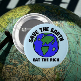 救土食べ人 | はっきりしたエコ行動 缶バッジ