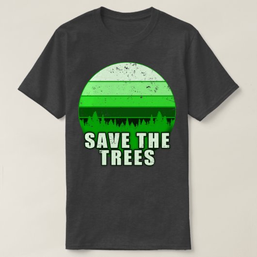 救地球の救木々1 Tシャツ (デザイン正面)