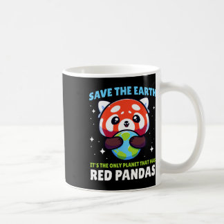 救地球レッドパンダデザインおもしろい- Animal Earth D コーヒーマグカップ
