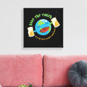 救地球 キャンバスプリント (インサイチュ (リビング))