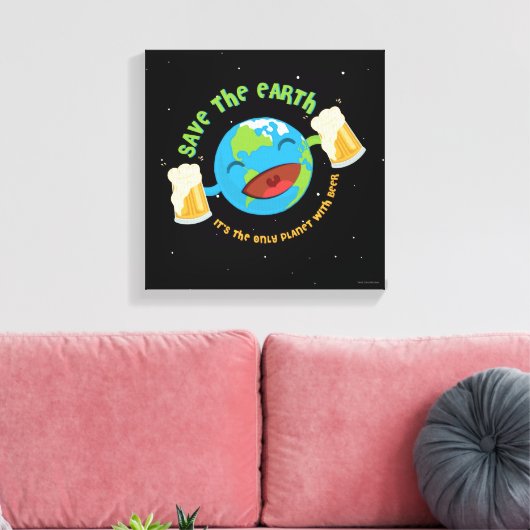 救地球 キャンバスプリント (インサイチュ (リビング))