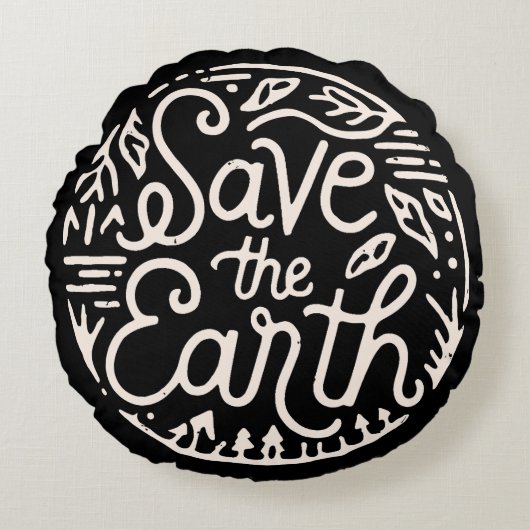 救地球 ラウンドクッション (正面)