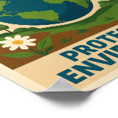 救地球 – レトロ環境認識度Po ポスター (角)