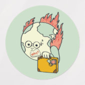 救地球 – 地球の日 ラベル (デザイン2)