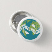救地球 缶バッジ (正面&裏面)