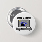 救太鼓…音響学者のバン 缶バッジ (正面&裏面)