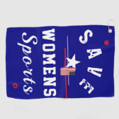 救女子スポーツ ゴルフタオル (横)