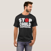 救子供達が人身売買をストップ止める Tシャツ (正面フル)