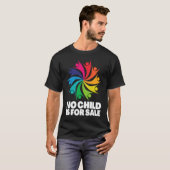 救子供達が人身売買をストップ止める Tシャツ (正面フル)