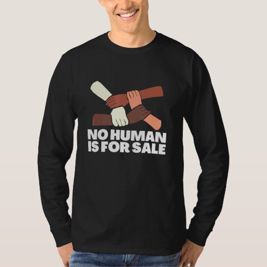救子供達が人身売買をストップ止める Tシャツ (正面)
