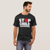 救子供達が人身売買をストップ止める Tシャツ (正面フル)