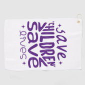 救子救生 ゴルフタオル (横)