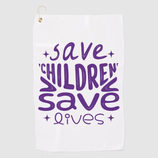 救子救生 ゴルフタオル (正面)