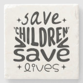 救子救生 ストーンコースター (正面)