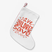 救子救生 スモールクリスマスストッキング (正面 (吊り時))