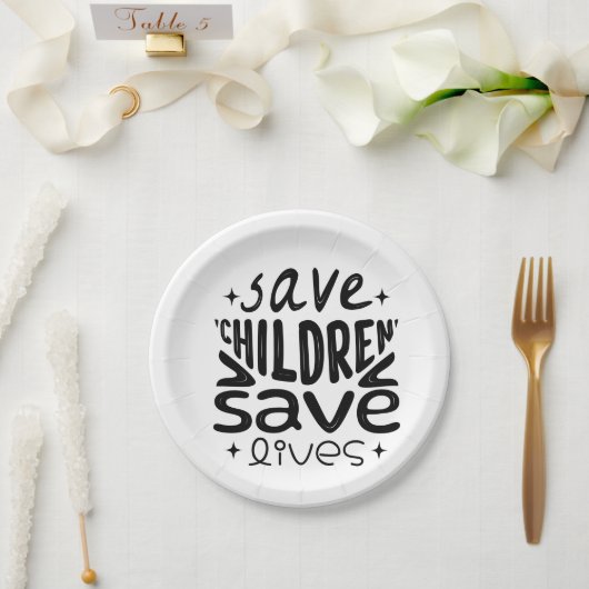 救子救生 ペーパープレート (ウェディング)