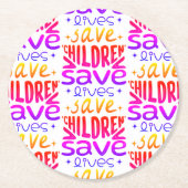 救子救生 ラウンドペーパーコースター (正面)